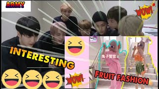 BTS Reaction To Fashion Vegetables and Fruits😱😂😂😂😂