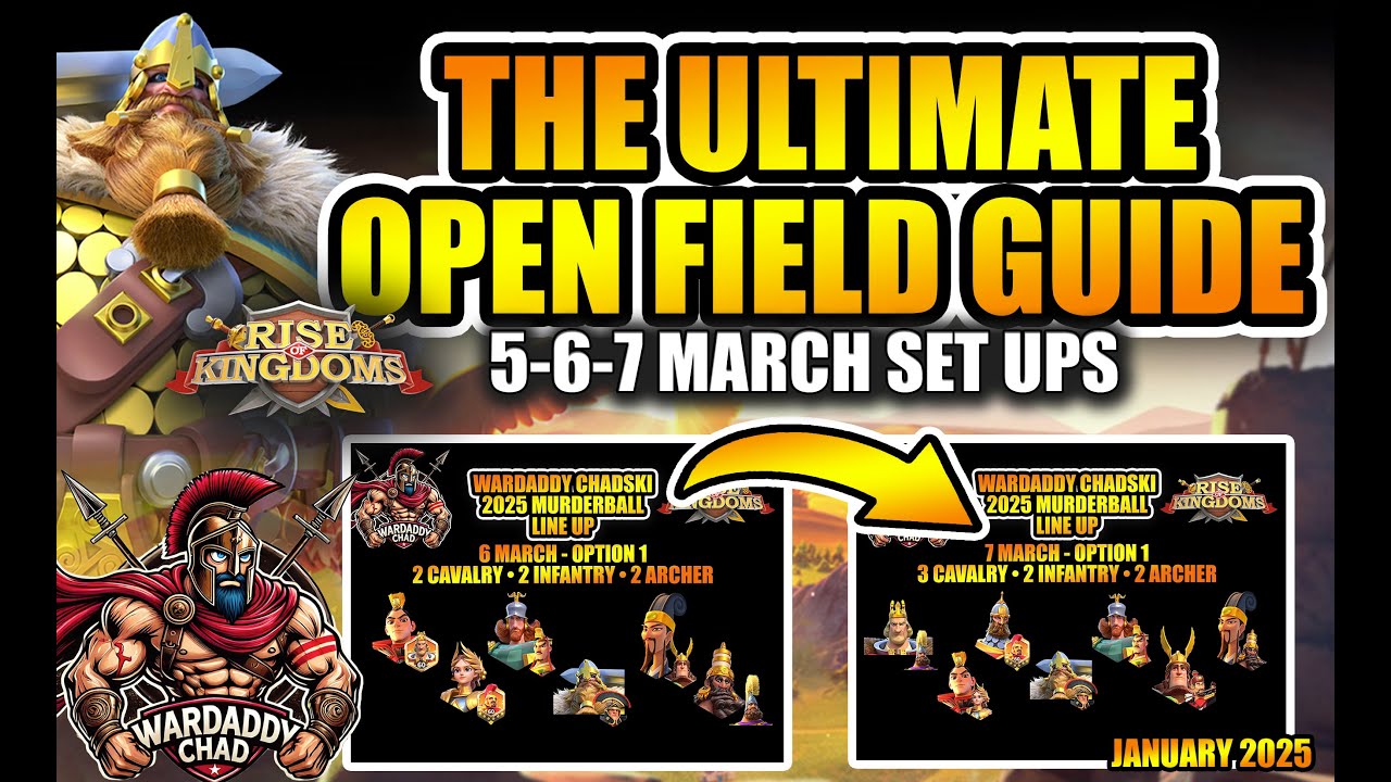 The Ultimate Open Field Guide: 24 Different Combinations - Rise of Kingdoms