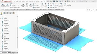 Sheet Metal Box  Solidworks Tutorial