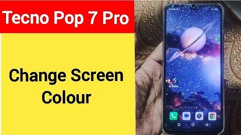 How to change screen colour, display colour change kaise karen, Tecno Pop 7 Pro me display colour pr