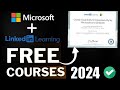 4 Free Courses by Microsoft and LinkedIn || upgrade your skills || 2024