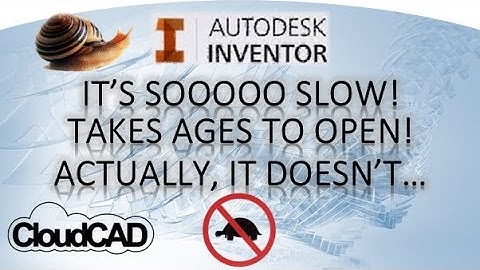 Inventor is so slow! Performance demonstration | Autodesk Inventor