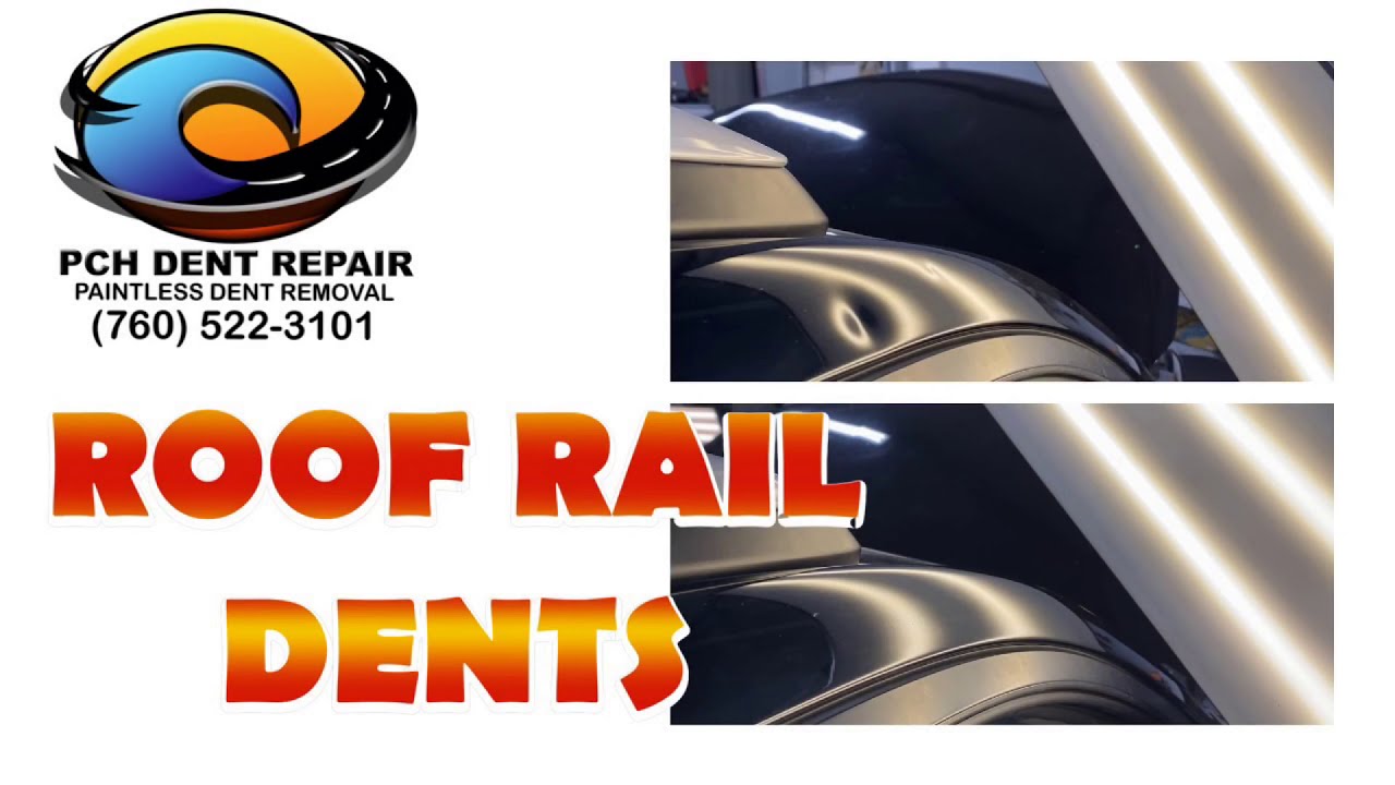Fixing roof rail dents all Paintless Dent Removal((PDR)) YouTube