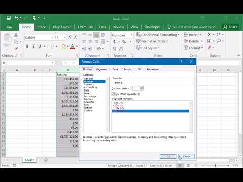 Excel filter requiring comma on numbers
