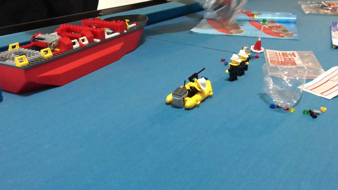 Lego 77 樂高消防船 Youtube