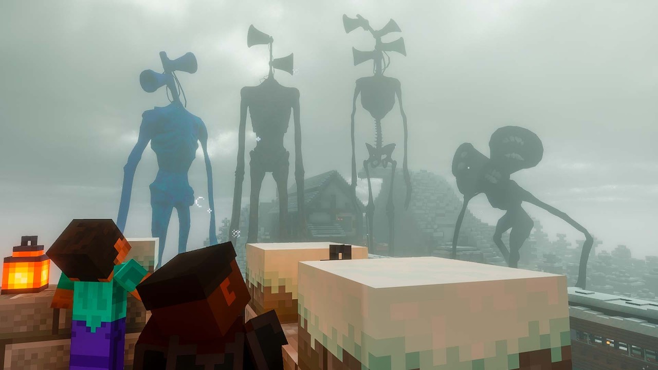 😨 4 SIREN HEADS Returned in Minecraft! We Barely Survived This Horror AGAIN…