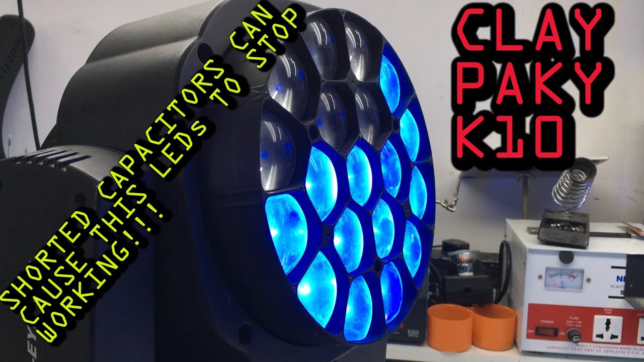 How to fix Clay Paky B-EYE K10 Faulty Menu Buttons, Fan Error and Missing LEDs