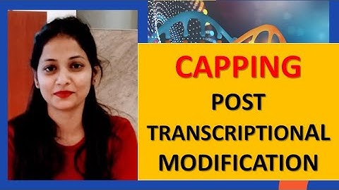 Post Transcriptional Modification | Capping Process With PYQs  By Kumkum Gautam