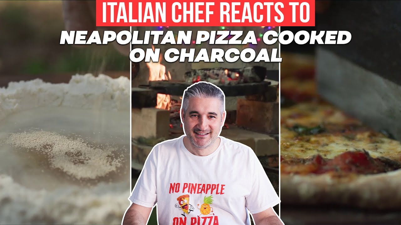 Italian Chef Reacts to NEAPOLITAN PIZZA COOKED ON CHARCOAL (Almazan Kitchen) | Vincenzo