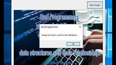 How to Save Picture in Access database Using VB.Net