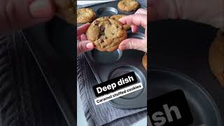 Deep dish caramel cookies
