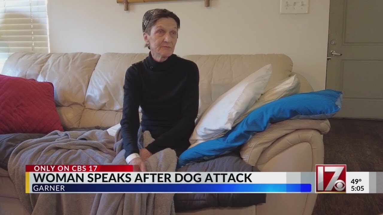Woman speaks out after being attacked by dog in Garner - YouTube