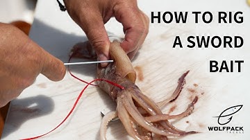 How To Rig A Sword Bait | Using Squid For Swordfish