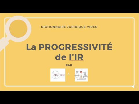 PROGRESSIVITÉ de l'impôt