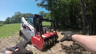 First Run 2019 Bobcat & Fecon FGT Forestry Mulcher