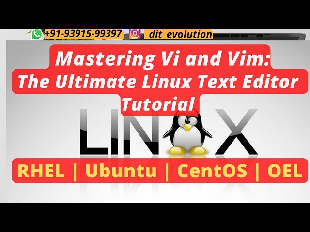Vi Text Editor Tutorial Unix Linux Youtube
