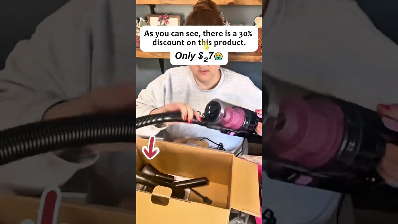 Ultimate pink car cleaning kit with high-power vacuum 