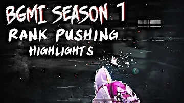 Duo Rank Pushing Highlights | BGMI Season 1 By Aadex