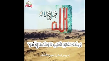 "وعنده مفاتح الغيب لا يعلمها إلاَّ هو" بصوت القارئ إدريس أبكر من سورة الأنعام | تلاوة خاشعة | قرآن.