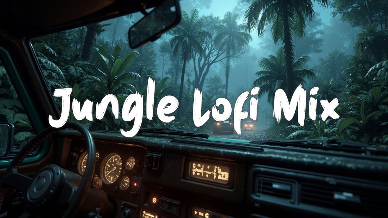 Lofi Музыка: Туманный Драйв по Джунглям для Учебы, Фокуса и Снятия Стресса