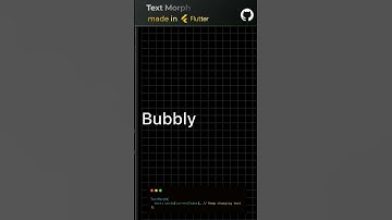 Text morphing animation in Flutter