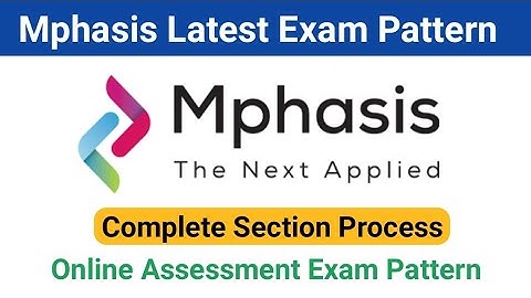 Mphasis Online Assessment Latest Exam Pattern | Selection Process | Smart Learning