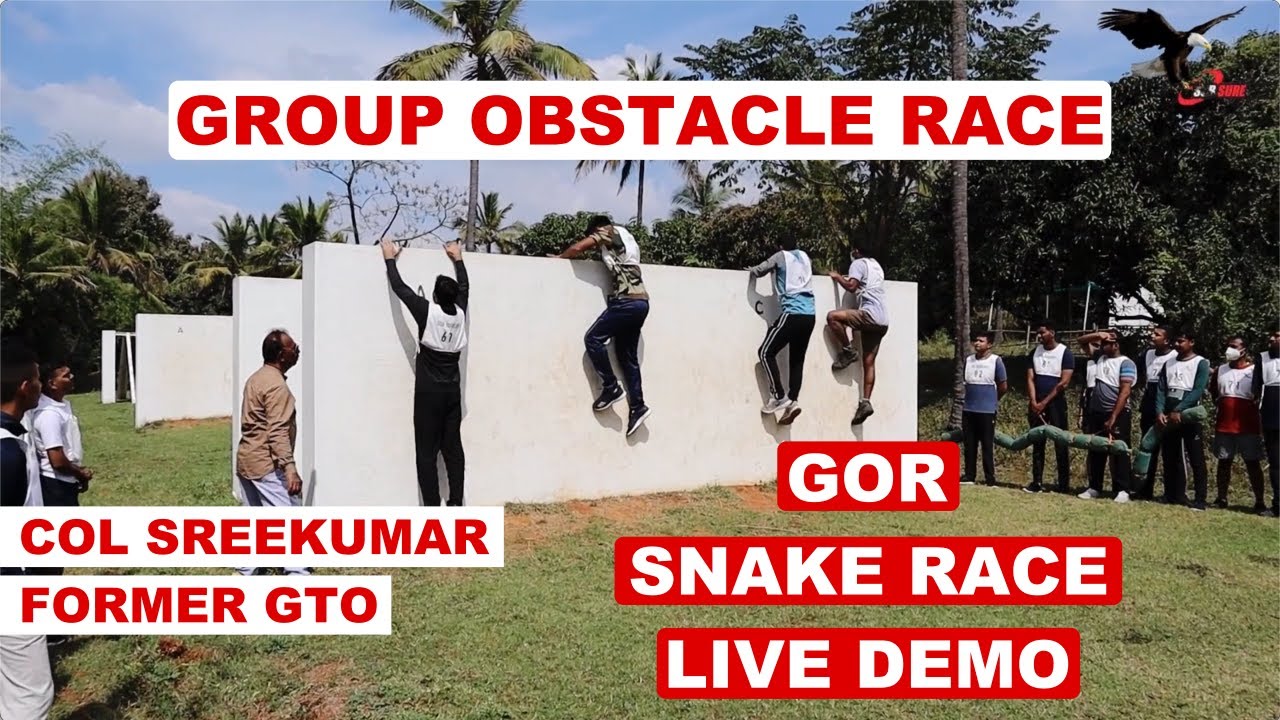 Group Obstacle Race Gor Live Demo Conducted By Col Sreekumar Former