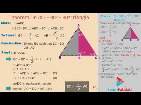 converse of 30 60 90 theorem