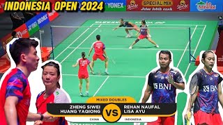 Zheng Si Wei/Huang Ya Qiong vs Rehan Naufal Kusharjanto/Lisa Ayu | Indonesia Open 2024 Badminton