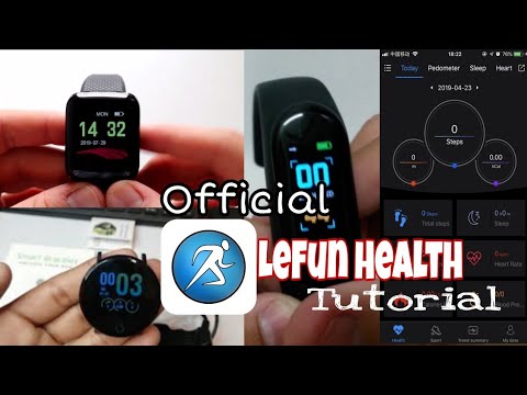 Health App Tutorial | How To SetUp LeFun Health Smart Watch - YouTube