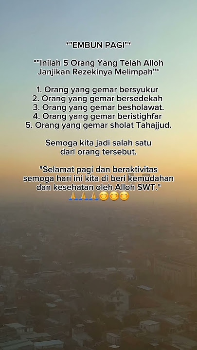 Rejeki #sholawat #islami #motivasi #embunpagi #viral