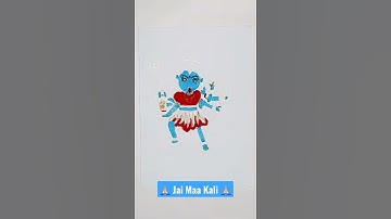 Cute Maa Kali Drawing | Kali Drawing | Kali Mata | Kali Puja Special | Diwali 2021 Special #shorts