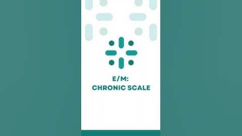 #E/M Chronic Scale: Educational #shorts by NAMAS:  @shannondeconda3662 with @NAMASMedicalAuditing