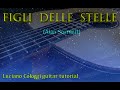 Figli delle stelle - Alan Sorrenti - guitar tutorial by luciano cologgi