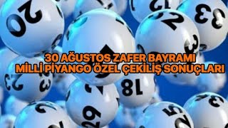Milli Piyango Çekiliş Sonuçları 30 Ağustos 2021