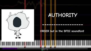 ORDER but in the BFDI soundfont (AUTHORITY)