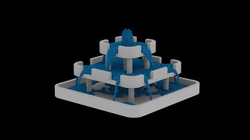 HD Particle fluid simulation [29] [blender]