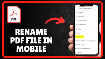 How to RENAME PDF FILE IN MOBILE