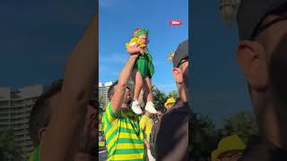 OS BRASILEIROS TOMARAM CONTA DA FILADÉLFIA PARA O JOGO CONTRA O HAITI!