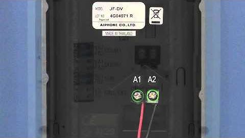 Aiphone JF Series Wiring Instruction & Guide