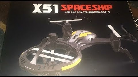 Tenergy Syma X51 Spaceship RC Quadcopter 1st Look