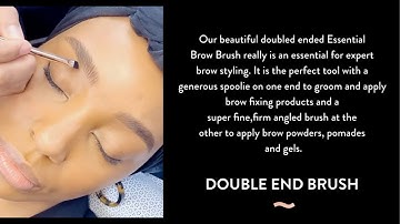How to use the EyebrowQueen Double Ended Brow Brush