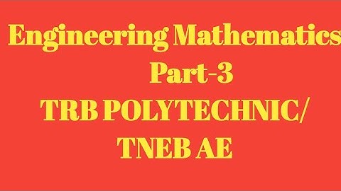 Maxima and minima, Engineering Mathematics, TRB POLYTECHNIC exam preparation, TRB, TNEB AE,ECE,eee