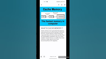 #WHAT IS CACHE MEMORY? #computer #technology #memory