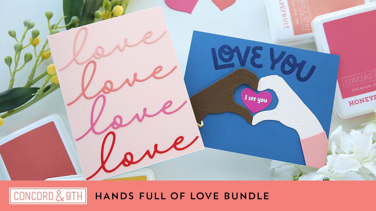 CONCORD & 9 th : Hands Full Of Love | Stamp & Die Bundle – Doodlebugs