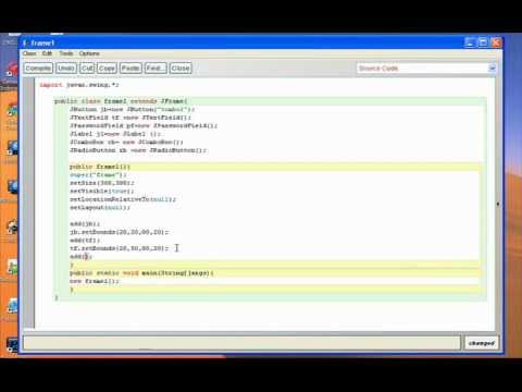 java frame 2 - blueJ - YouTube