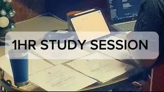 UPBEAT MUSIC | 1-HOUR Study with me 📚| No pomodoro ⏳