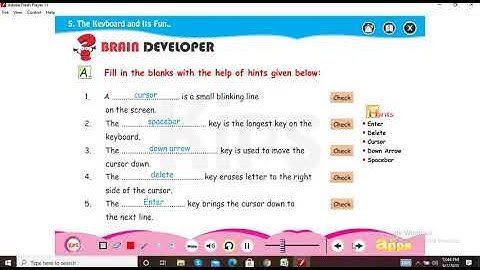 STD-2 CHAPTER-5 THE KEYBOARD AND ITS FUNCTIONS