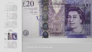 Key security features of Bank of England banknotes