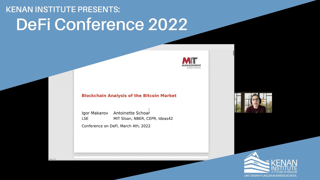 DeFi Conference 2022 - Blockchain Analysis of the Bitcoin Market